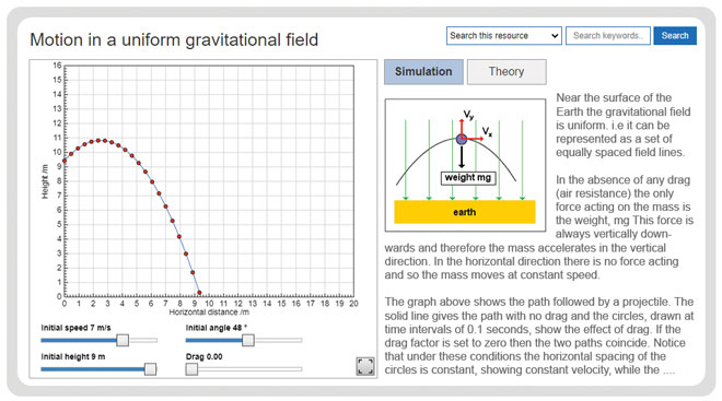 physics-fields-motion-in-a-uniform-gravitational-field