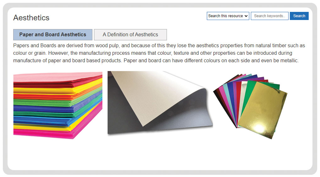 Paper and Board Based Materials Focus Educational Software