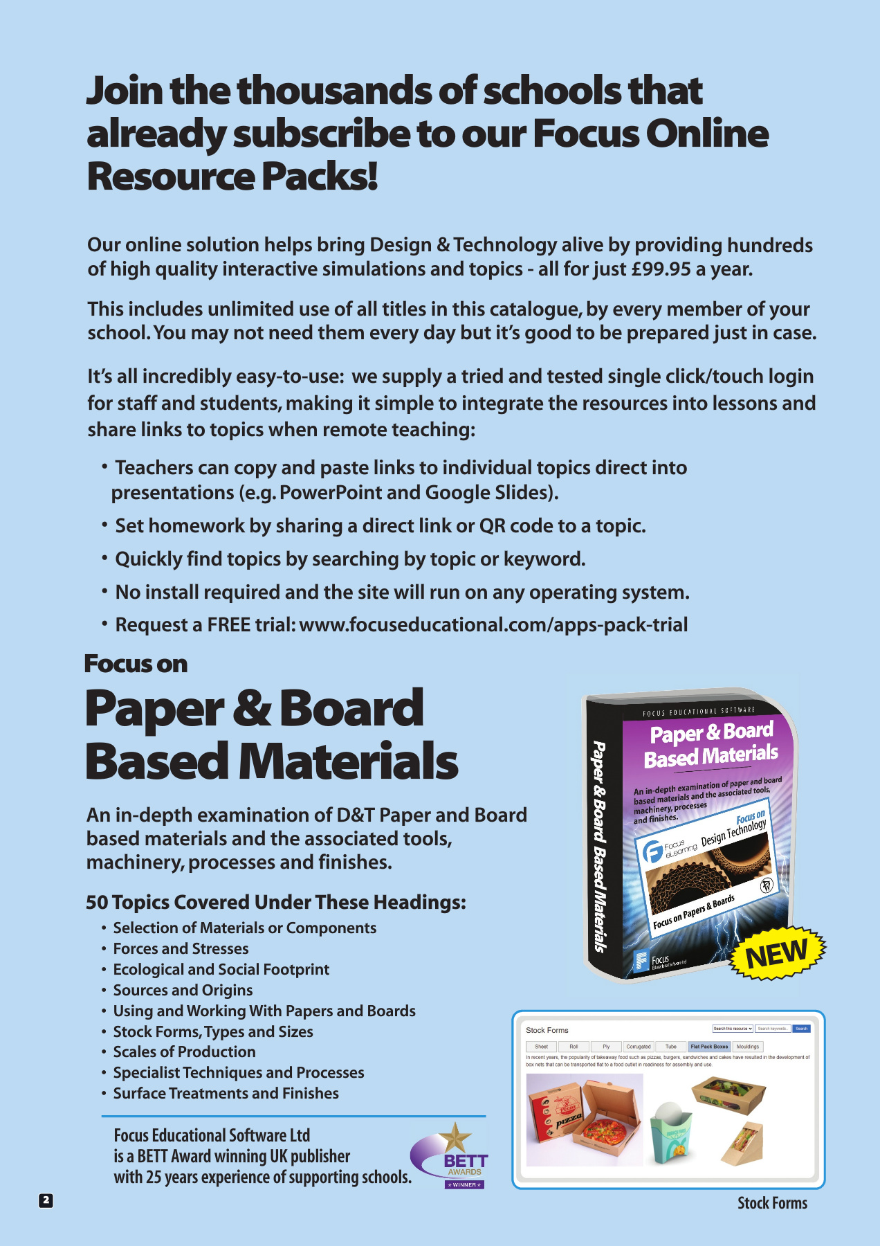 Focus Design Technology Resources 2022