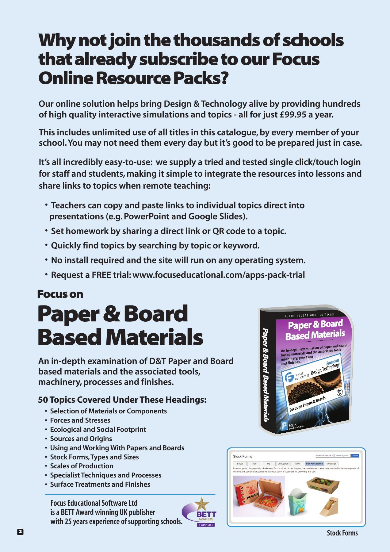 Focus Design Technology Resources 2024